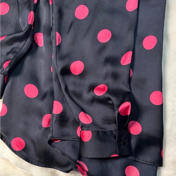 ZARA Black and Red Polka Dot Shirt - Picture 9 of 10